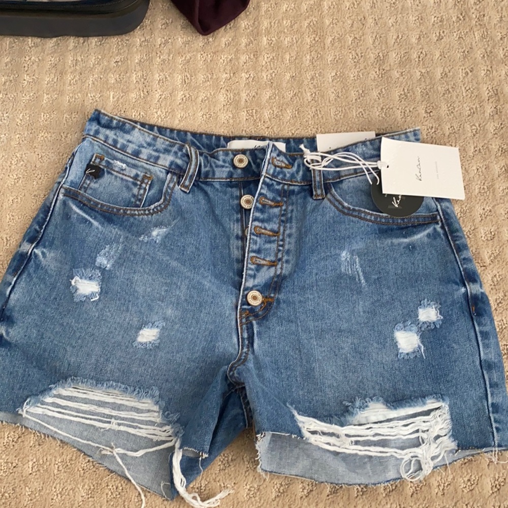 KanCan denim shorts. Vici exclusive